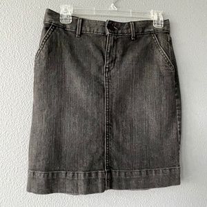 Black Denim Jean Skirt